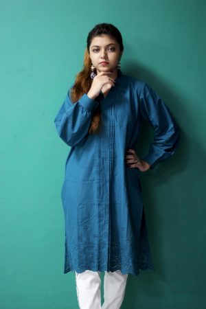blue kurti