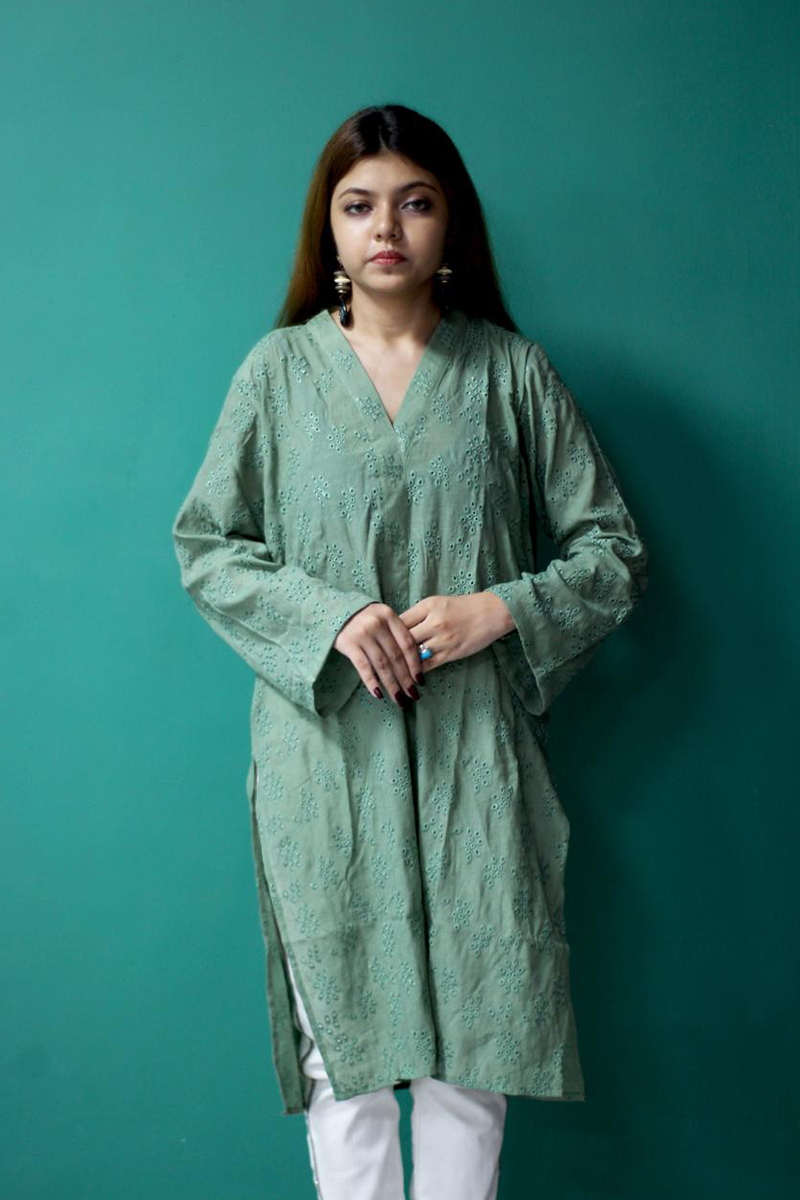 green kurti