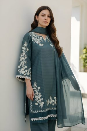 Dastoor Article-9: Embroidery Three Piece