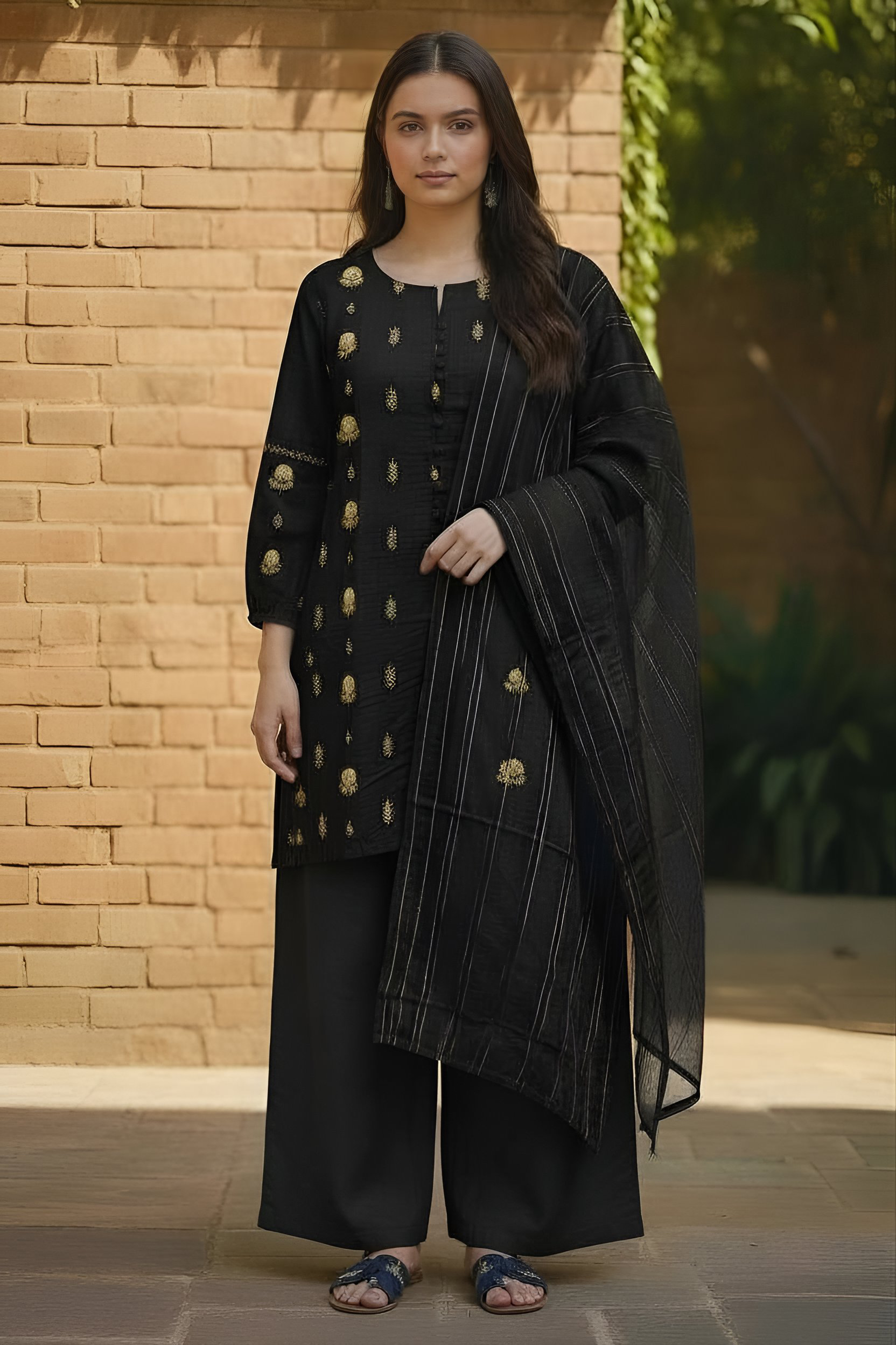 Dastoor Collection-16:Embroidery Three Piece Co-Ord Set